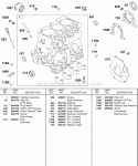 Cylinder Back Plate Oil Diagram and Parts List for 581447-0375-E2  Briggs and Stratton Engine